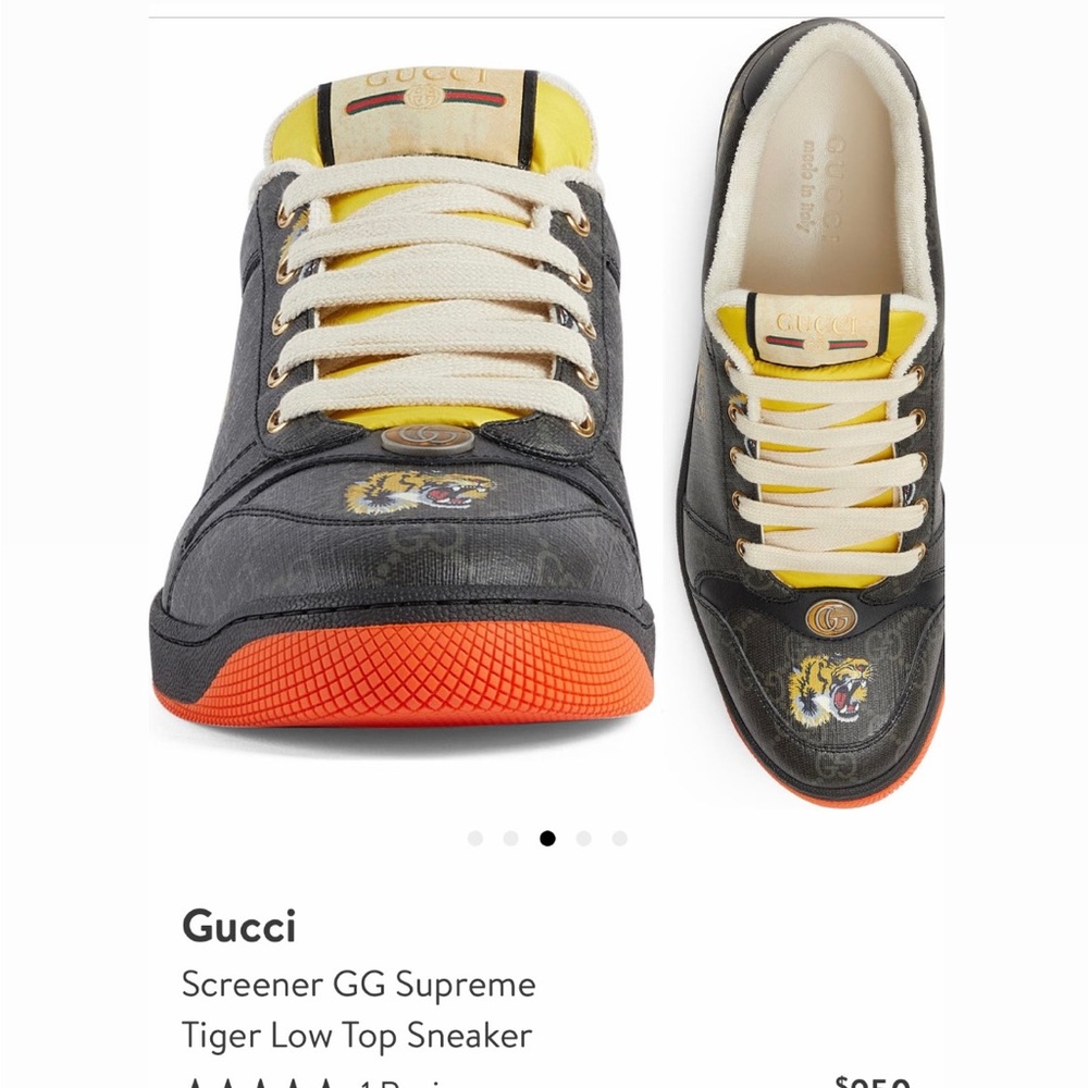Gucci Limited Edition SCREENER TIGER 🐯 SNEAKERS - Picture 5 of 17